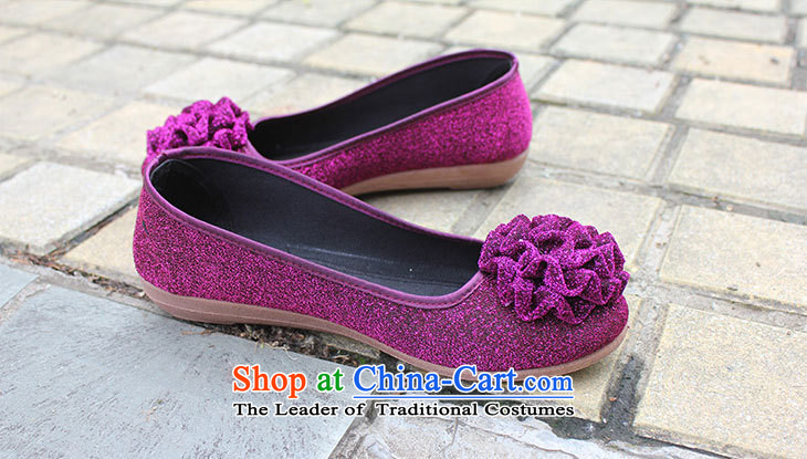 Yan Ching spring is smart casual old Beijing mesh upper women shoes round head flat comfortable soft bottoms leisure shoes pregnant women shoes l-9 mother Deep Violet 36 pictures, prices, brand platters! The elections are supplied in the national character of distribution, so action, buy now enjoy more preferential! As soon as possible.
