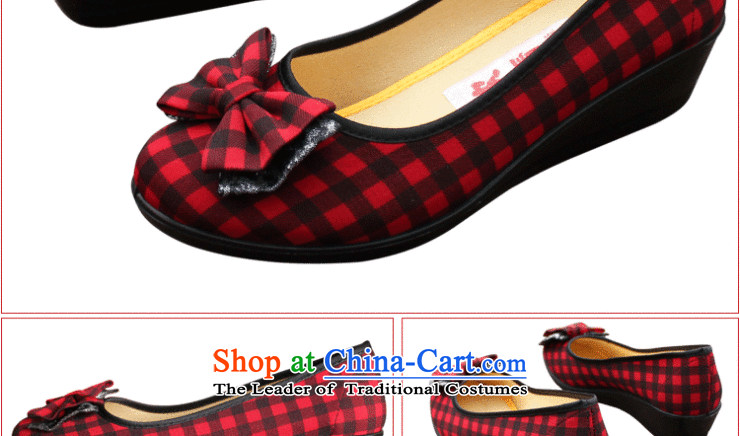 Yan Ching spring and summer leisure old Beijing mesh upper with women shoes in Paju Fashion Shoes leisure bow tie mother shoe 710 red 40 pictures, prices, brand platters! The elections are supplied in the national character of distribution, so action, buy now enjoy more preferential! As soon as possible.