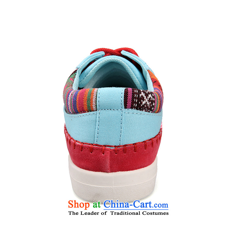 2014 New Men, couples low shoes stylish and cozy single shoe wild England driving shoes canvas Tie Shoe 666 light blue 36, Lutheran roadeam Eun () , , , shopping on the Internet