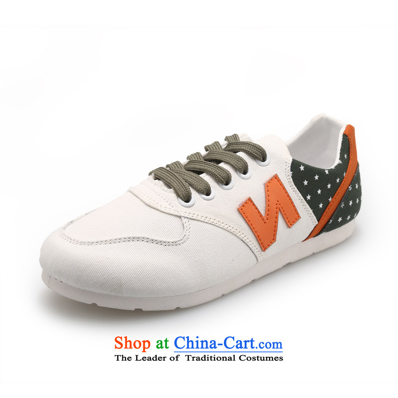 The new summer BOLIN2015 female couple canvas shoes Korean letters breathable agan shoes preppy couples shoes SY-BLSL-6 Orange Female?35
