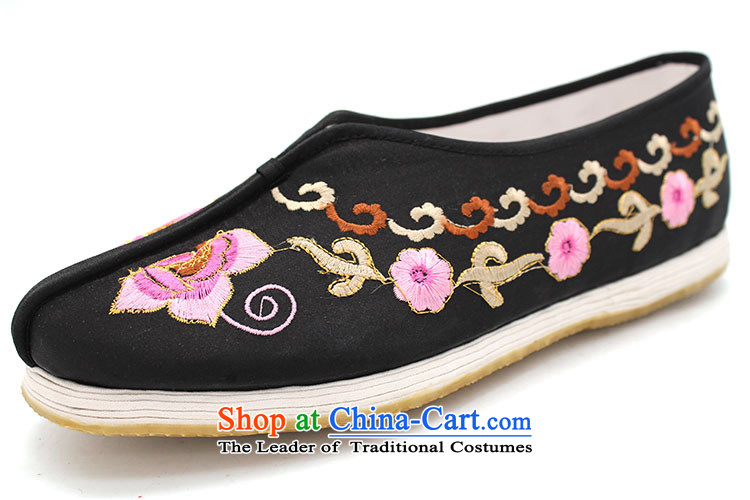 The Chinese old step-young of Ramadan Old Beijing mesh upper hand-thousand-layer, non-slip embroidery mother lady's shoe glue black of the small garden black 40 (Increase) Picture, prices, brand platters! The elections are supplied in the national character of distribution, so action, buy now enjoy more preferential! As soon as possible.