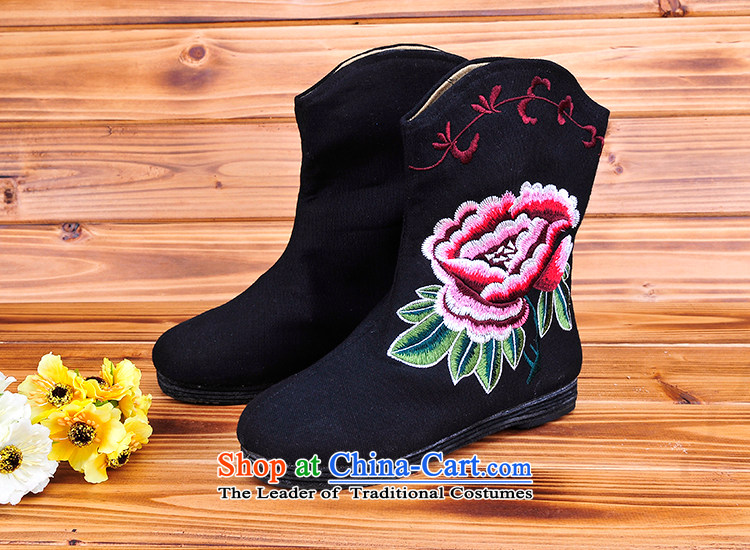 Better well old Beijing mesh upper ladies boot traditional Stylish retro thousands ground in embroidery and ladies boot round head flat shoe mother shoe foot shoes pregnant women shoes pension B-42 black 35 pictures, prices, brand platters! The elections are supplied in the national character of distribution, so action, buy now enjoy more preferential! As soon as possible.