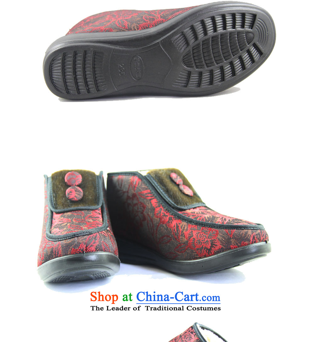 Magnolia Old Beijing mesh upper women shoes winter new products satin jacquard older non-slip the end of wear warm short cashmere embroidery cotton shoes 2616-251 Red 36 pictures, prices, brand platters! The elections are supplied in the national character of distribution, so action, buy now enjoy more preferential! As soon as possible.