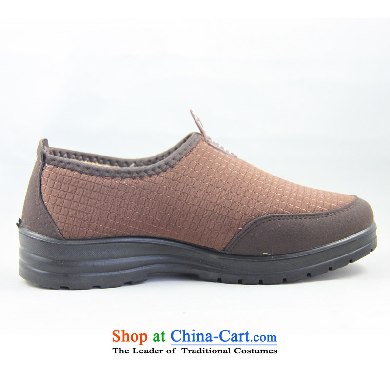 Magnolia Old Beijing women shoes winter of mesh upper with elastic short cashmere warm cleat 2616-278 Brown 36 Magnolia shopping on the Internet has been pressed.