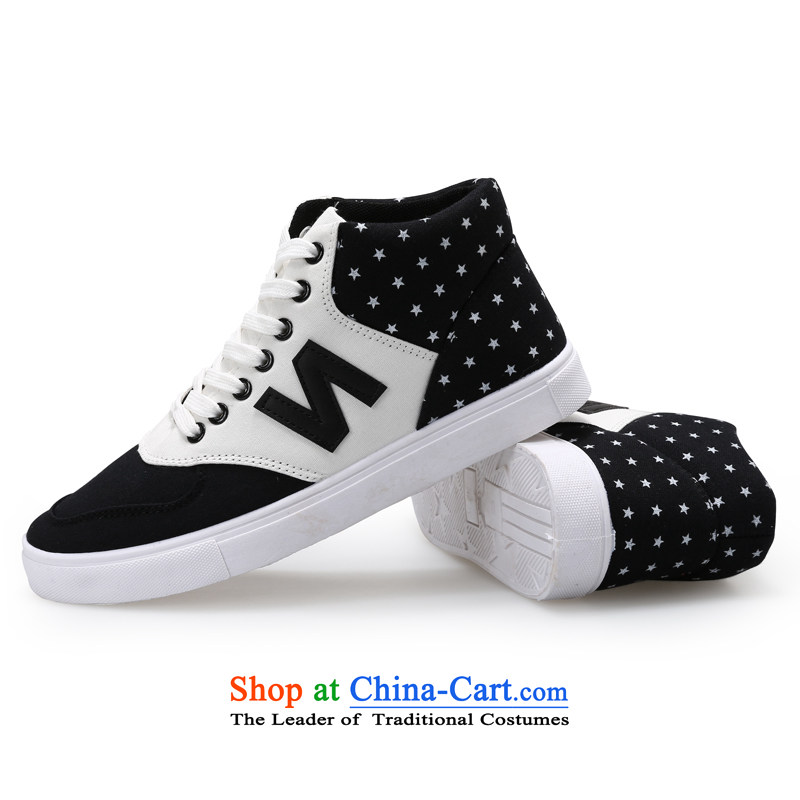 【 C.O.D.- 2014 New Ladies casual shoes wild thick cake canvas shoes leisure shoes black 37-fat shopping on the Internet has been pressed.