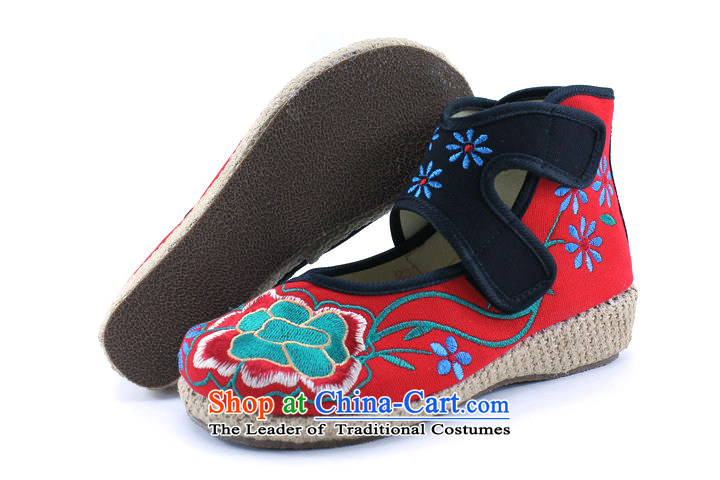 The new cake Bottom shoe old Beijing mesh upper ethnic embroidered shoes stylish single shoe 418-6 418-6 Red 39 pictures, prices, brand platters! The elections are supplied in the national character of distribution, so action, buy now enjoy more preferential! As soon as possible.