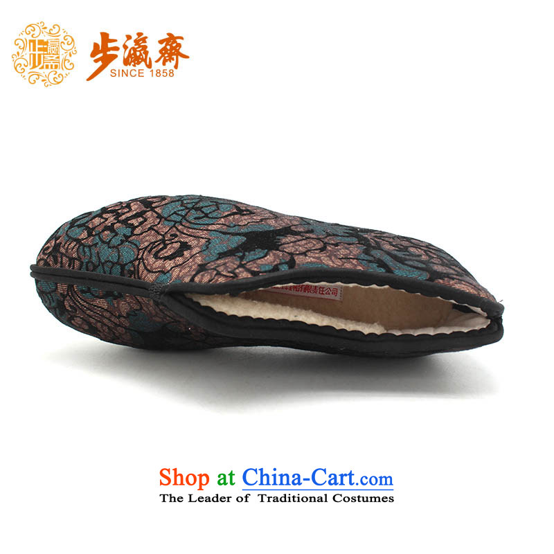 The Chinese old step-young of Ramadan Old Beijing mesh upper hand-thousand-layer apply glue to the bottom with non-slip gift for the elderly is too small, non-slip thousands lytle cotton - 3 green green 37 this shoe is too small a concept of a large numbe