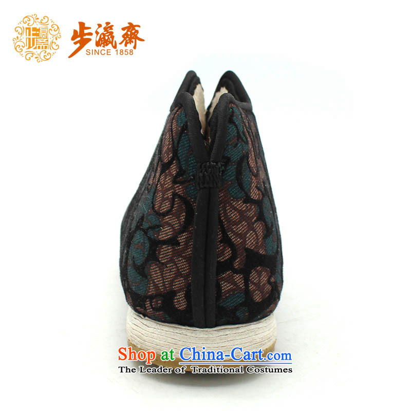 The Chinese old step-young of Ramadan Old Beijing mesh upper hand-thousand-layer apply glue to the bottom with non-slip gift for the elderly is too small, non-slip thousands lytle cotton - 3 green green 37 this shoe is too small a concept of a large numbe