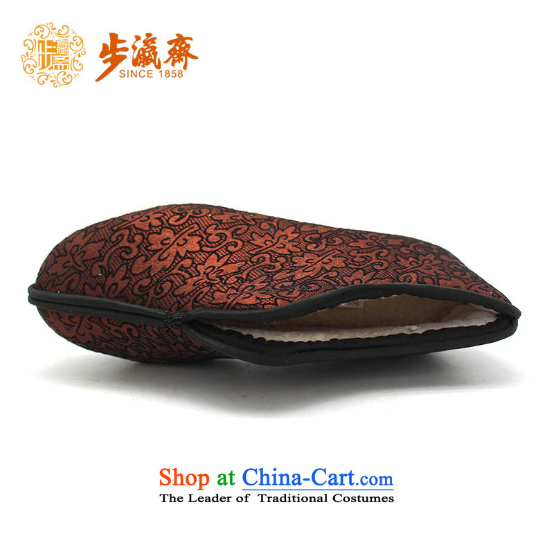The Chinese old step-young of Ramadan Old Beijing mesh upper hand-thousand-layer apply glue to the bottom with non-slip gift elderly small film A-6 Brown 38 this shoe is too small a concept of a large number of step-by-step-young of Ramadan , , , shopping