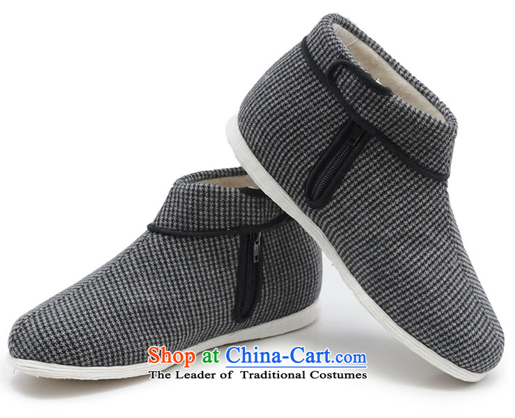 Inline l female cotton shoes mesh upper hand bottom thousands of encryption?-pull locking cotton shoes of Old Beijing 8209A mesh upper with dark gray grid 38 pictures, prices, brand platters! The elections are supplied in the national character of distribution, so action, buy now enjoy more preferential! As soon as possible.