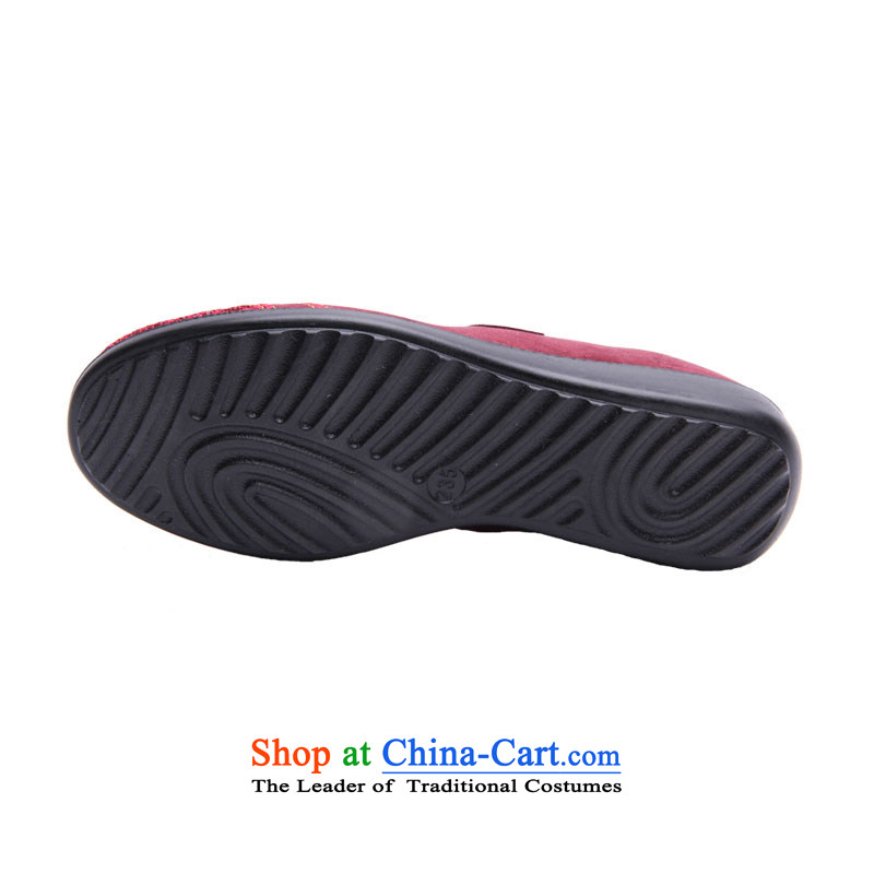 Step Fuxiang trendy New, Old Beijing mesh upper leisure shoes comfortable single mother of women shoes W-013 pin red 38, step-by-step Fuk Cheung shopping on the Internet has been pressed.