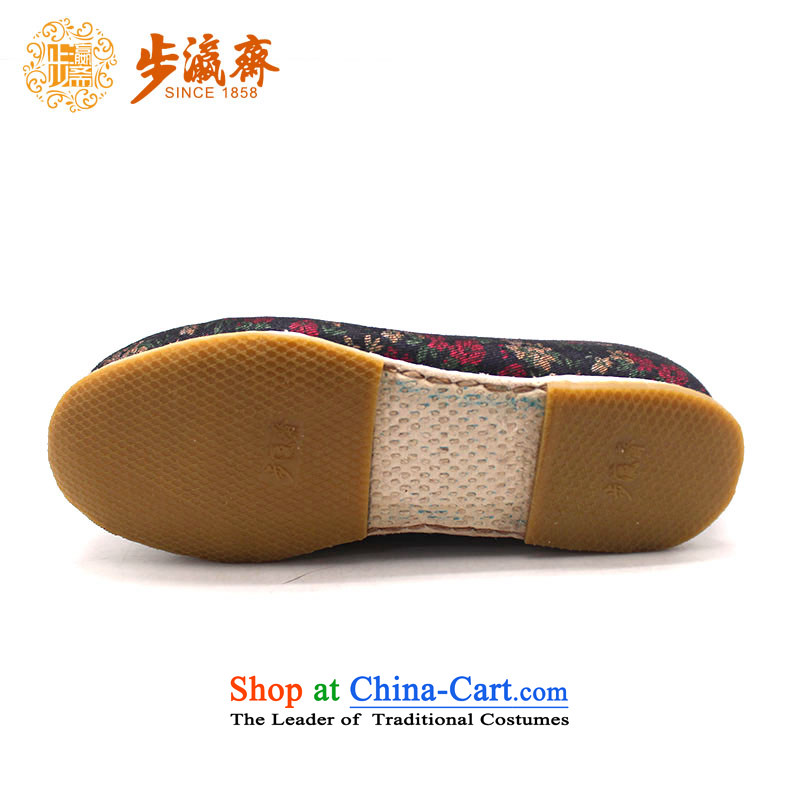 The Chinese old step-young of Ramadan Old Beijing mesh upper hand-thousand-layer apply glue to the bottom with non-slip gift for the elderly is too small for female flowers anti-slip cowboy cotton 36 this shoe is too small a concept of a large number of s