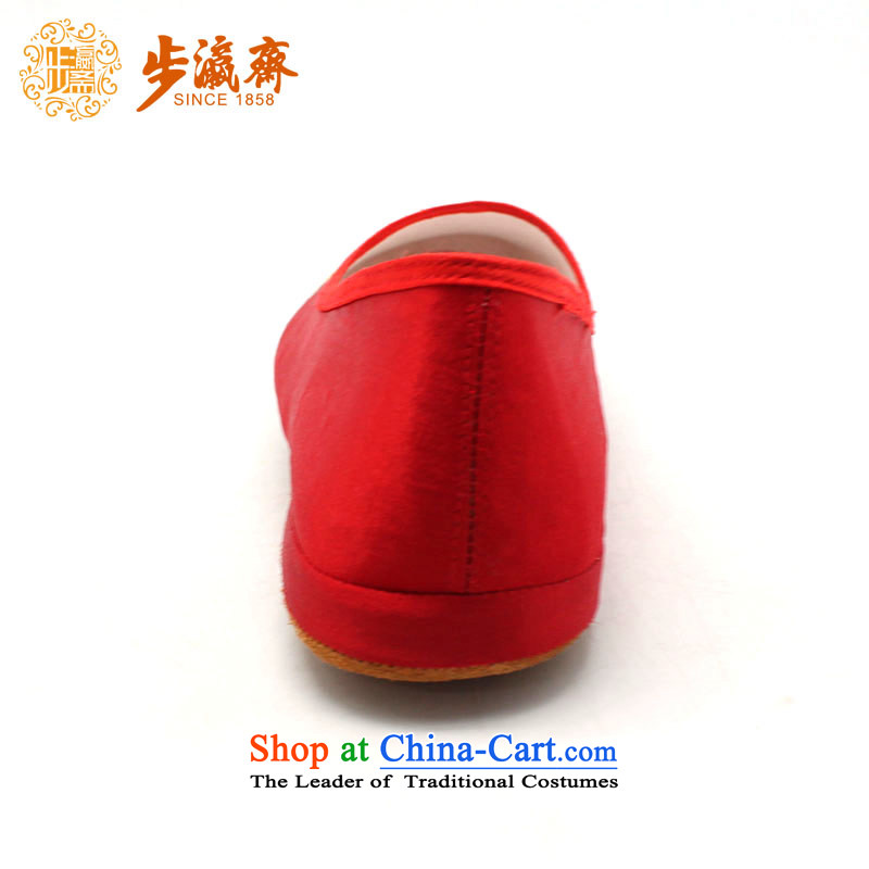 The Chinese old step-young of Ramadan Old Beijing mesh upper hand bottom thousands of embroidered mother Lady's temperament shoes red 40, step-by-step-young of Ramadan , , , shopping on the Internet