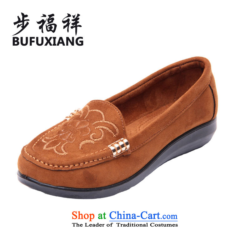 Step Fuxiang of Old Beijing mesh upper spring and autumn female single shoe ethnic mesh upper flat shoe stylish mother shoe and color 40 W3-1
