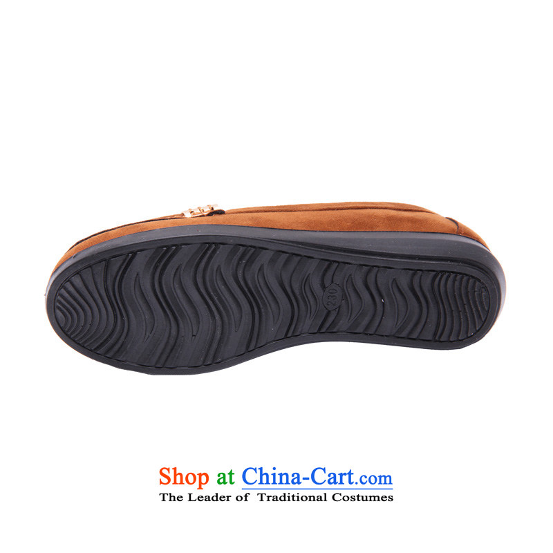 Step Fuxiang of Old Beijing mesh upper spring and autumn female single shoe ethnic mesh upper flat shoe stylish mother shoe and step 40 color W3-1 Fuk Cheung shopping on the Internet has been pressed.