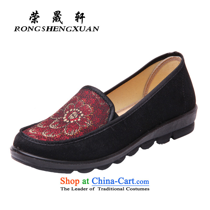 Yong-sung Xuan Old Beijing mesh upper flat bottom pin mother shoe comfort kit pension foot Shoes, Casual Shoes 2001 Red?38 .