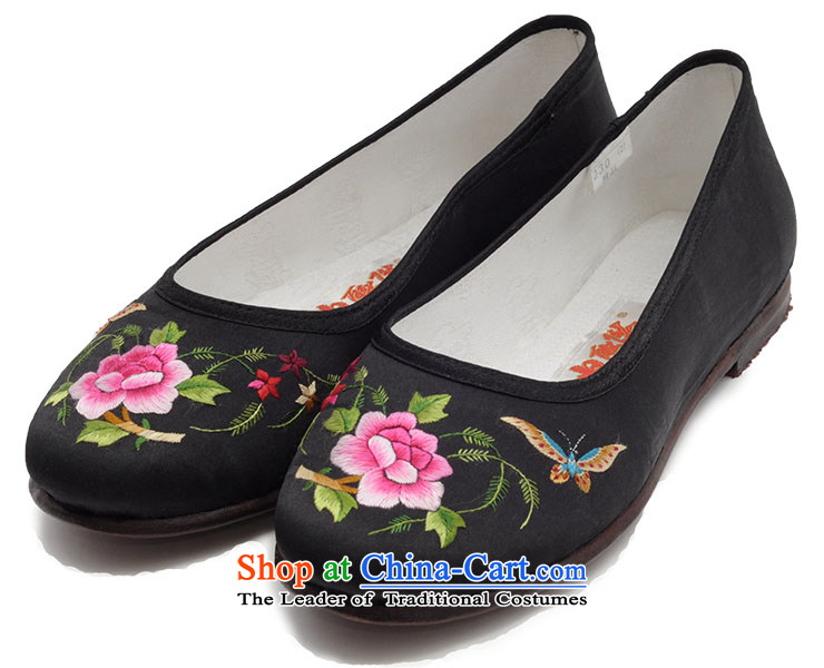 Inline l women shoes psoriasis inserts mesh upper-bottom half embroidered sea smart casual$Old Beijing 7251A mesh upper black peony 39 pictures, prices, brand platters! The elections are supplied in the national character of distribution, so action, buy now enjoy more preferential! As soon as possible.