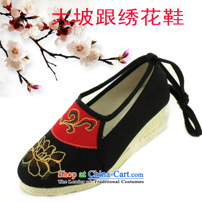 Mesh upper with genuine old Beijing women shoes mesh upper stylish girl shoe Tai Pei shoe with embroidered shoes women shoes during the spring and autumn single shoe princess A1005 A1005 black 39 (yinheliren Galaxy Lai) , , , shopping on the Internet