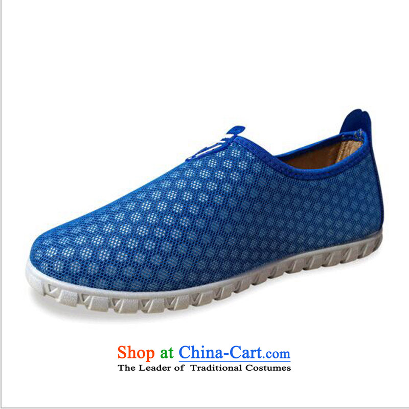  The spring and summer of 2015, good road new elastic cloth shoes breathability and comfort drivers old Beijing leisure shoes tsutsu mesh upper Y-513 A gray 40, in Hannover Wolf (DIWEILANG) , , , shopping on the Internet
