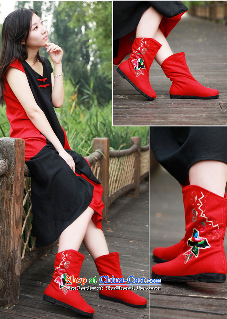 Maple ping original old Beijing mesh upper end of the fourth quarter of thousands of women in embroidery and boots characteristics of ethnic ladies boot Red FJ13610 36 pictures, prices, brand platters! The elections are supplied in the national character of distribution, so action, buy now enjoy more preferential! As soon as possible.