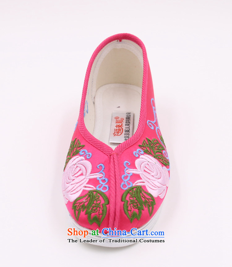Mesh upper with old Beijing National wind embroidered shoes China wind the bottom light port 202, pink embroidered shoes 38 pictures, prices, brand platters! The elections are supplied in the national character of distribution, so action, buy now enjoy more preferential! As soon as possible.