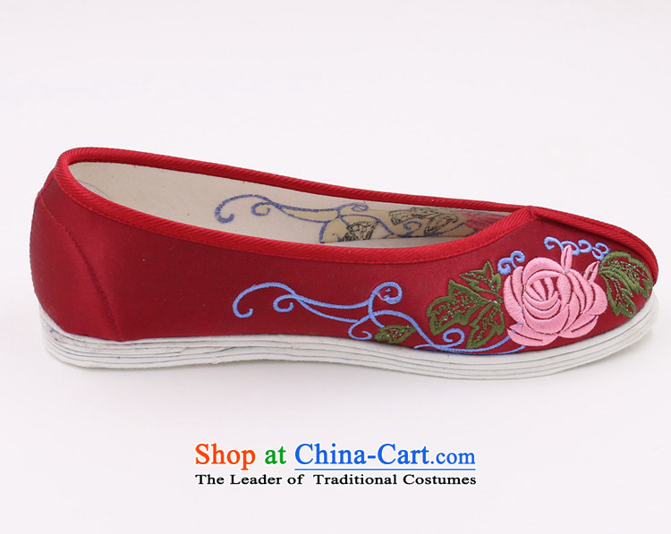 Mesh upper with old Beijing National wind embroidered shoes China wind the bottom light port 202, pink embroidered shoes 38 pictures, prices, brand platters! The elections are supplied in the national character of distribution, so action, buy now enjoy more preferential! As soon as possible.