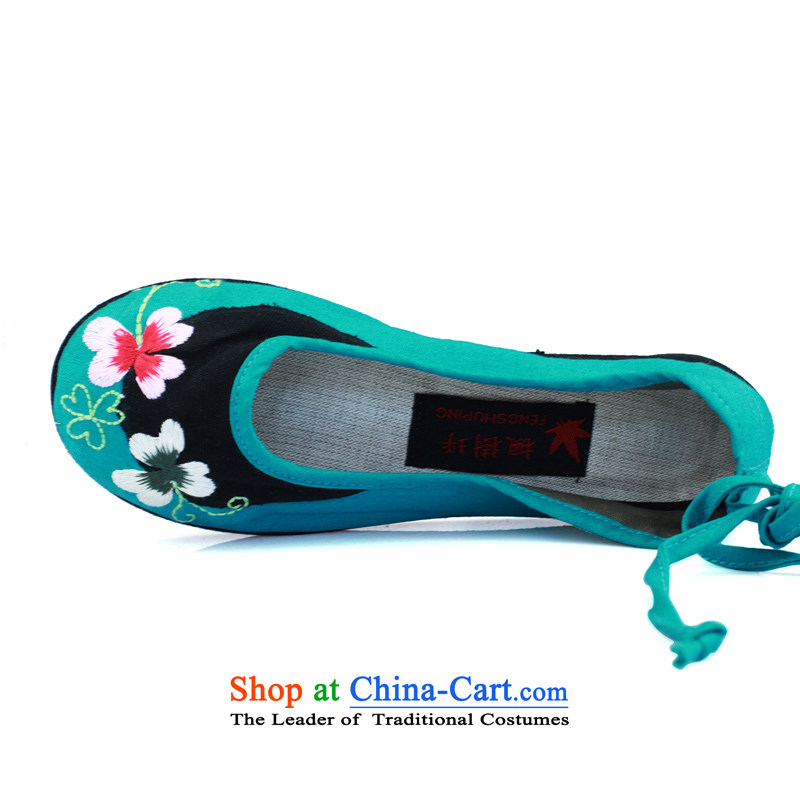 Maple-pyeong of Old Beijing mesh upper embroidered shoes bottom thousands of moms shoes pregnant women Women shoes blue A170 driving 37 Maple ping , , , shopping on the Internet