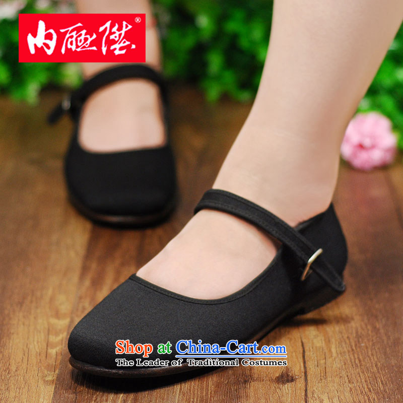 Inline l women shoes mesh upper Ngau Pei Ribbed End Inserts manual-bottom-generation full dress woolen cloth shoes of Old Beijing 7209A/7207A 7207A mesh upper floor wear slip-parquet 38, inline l , , , shopping on the Internet