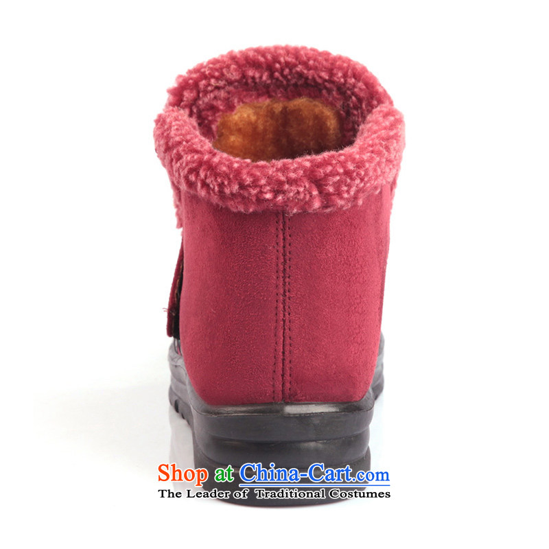 Maple-pyeong of Old Beijing mesh upper with slope winter plus lint-free thick female boots velcro mother of ethnic cotton shoes Carmine FLJ19110M 36 Maple ping , , , shopping on the Internet
