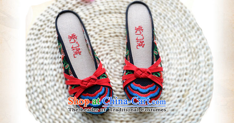 The first door of Old Beijing mesh upper female stylish embroidered shoes summer embroidered slippers ethnic Baotou cool with small slope and drag the bottom of beef tendon beige 34 pictures, prices, brand platters! The elections are supplied in the national character of distribution, so action, buy now enjoy more preferential! As soon as possible.