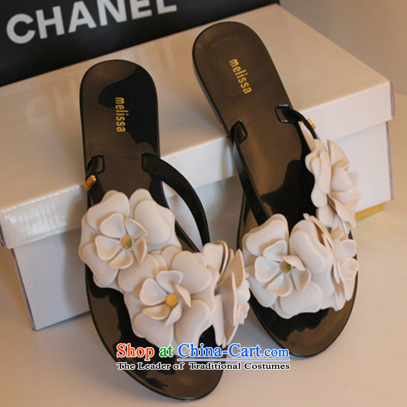 Summer 2015 new three-dimensional camellias slippers flat bottom jelly folder of peace-keeping operations with flipflops small flowers beach is drag incense B031YZ female flowers beginning of fall 40 MS3 Latitude , , , shopping on the Internet
