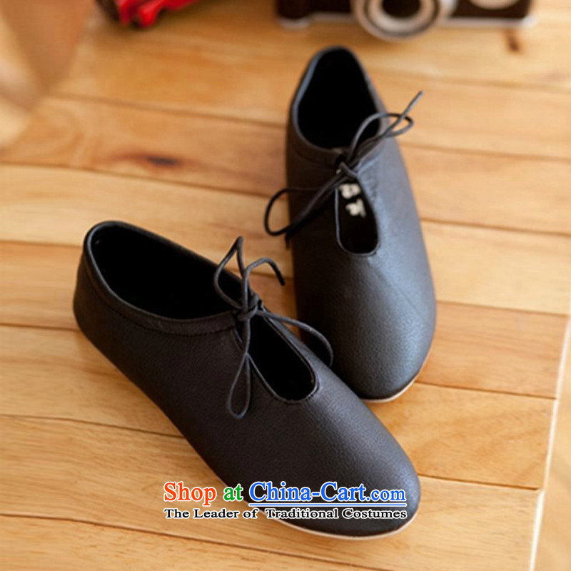 The Korean version of the new 2015 white shoes flat white shoes with small leather shoes fall sports and leisure shoes B002YZ single black 38, beginning of fall of latitude , , , shopping on the Internet