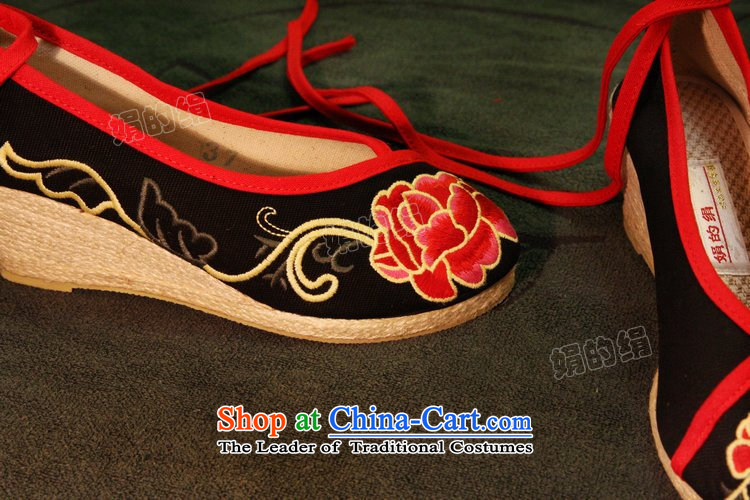 The silk fall of Old Beijing National wind and contemptuous of Mudan mesh upper embroidered shoes red shoes bride shoes, casual marriage with a lady's shoe single slope shoes 303-6 Red 38 pictures, prices, brand platters! The elections are supplied in the national character of distribution, so action, buy now enjoy more preferential! As soon as possible.