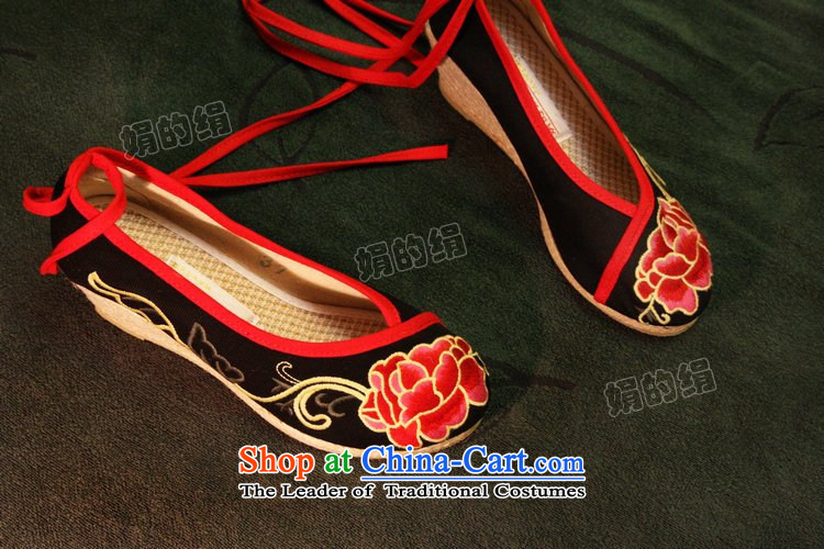 The silk fall of Old Beijing National wind and contemptuous of Mudan mesh upper embroidered shoes red shoes bride shoes, casual marriage with a lady's shoe single slope shoes 303-6 Red 38 pictures, prices, brand platters! The elections are supplied in the national character of distribution, so action, buy now enjoy more preferential! As soon as possible.