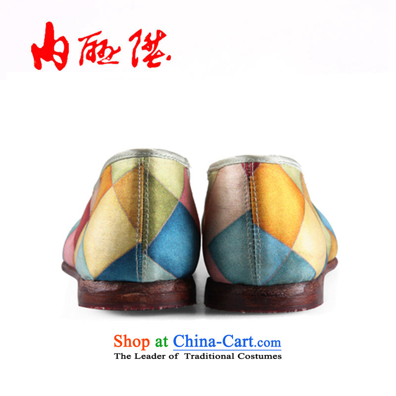 The rise of Old Beijing mesh upper spring and summer-gon leather upper with mesh female points watercolor 7246A spend 35 mixed inline l , , , shopping on the Internet