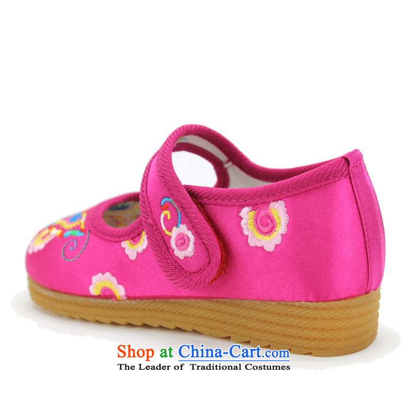 Genuine Old Beijing mesh upper girls single shoes children shoes lovely girls embroidered shoes baby shoes Dance Shoe 4802 4802 Peach Codes/inner length of 23 20cm, Yong-sung , , , Hennessy Road shopping on the Internet