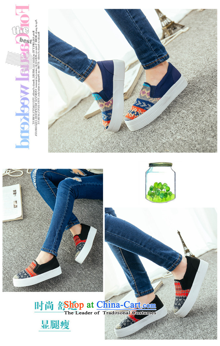 2015 new thick cake with a footrest canvas shoes comfortable walking shoes breathable upper panel Shoes, Casual Shoes lazy people single shoe black 35 pictures, prices, brand platters! The elections are supplied in the national character of distribution, so action, buy now enjoy more preferential! As soon as possible.