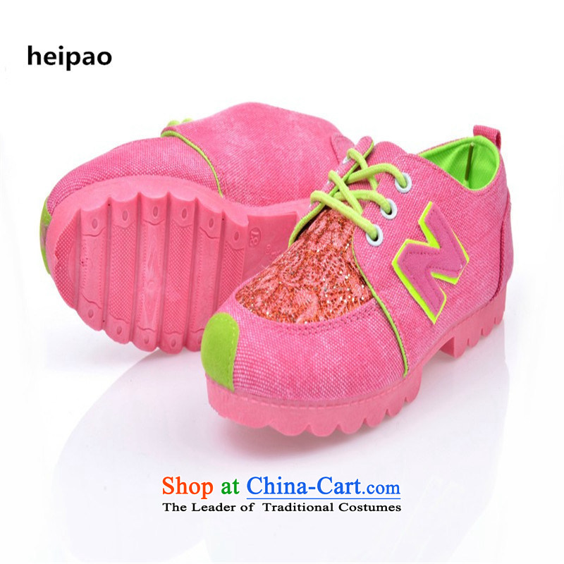 In spring and summer heipao2015 new color cloth spell couture board waterproof desktop leisure climbing female sports shoes with the trend of increase in women pink 37,heipao,,, shopping on the Internet