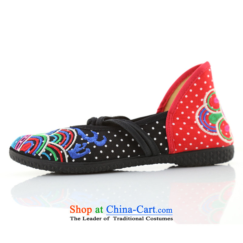The Scarlet Letter of Ramadan Old Beijing mesh upper Ms. new embroidered shoes women shoes single shoe ethnic mesh upper KVA well Ramadan flat shoe offer package mail black 39 KVA well Ramadan , , , shopping on the Internet