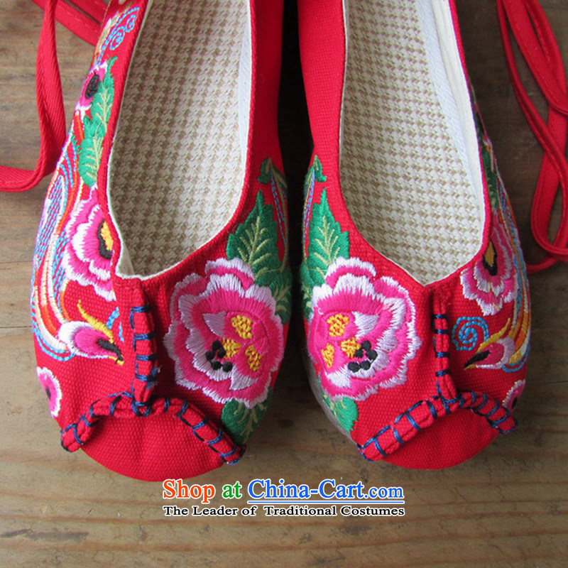 Mesh upper with old Beijing Women embroidered shoes bottom of thousands of ethnic mesh upper red 34.78), Beijing 35 for the benefit of , , , shopping on the Internet