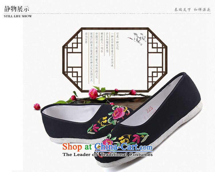 The Thai and source of Old Beijing classic ethnic embroidery mesh upper female cloth shoes breathability and comfort women shoes manually embroidered ground cloth sewing backplane leisure shoes black 40 pictures, prices, brand platters! The elections are supplied in the national character of distribution, so action, buy now enjoy more preferential! As soon as possible.