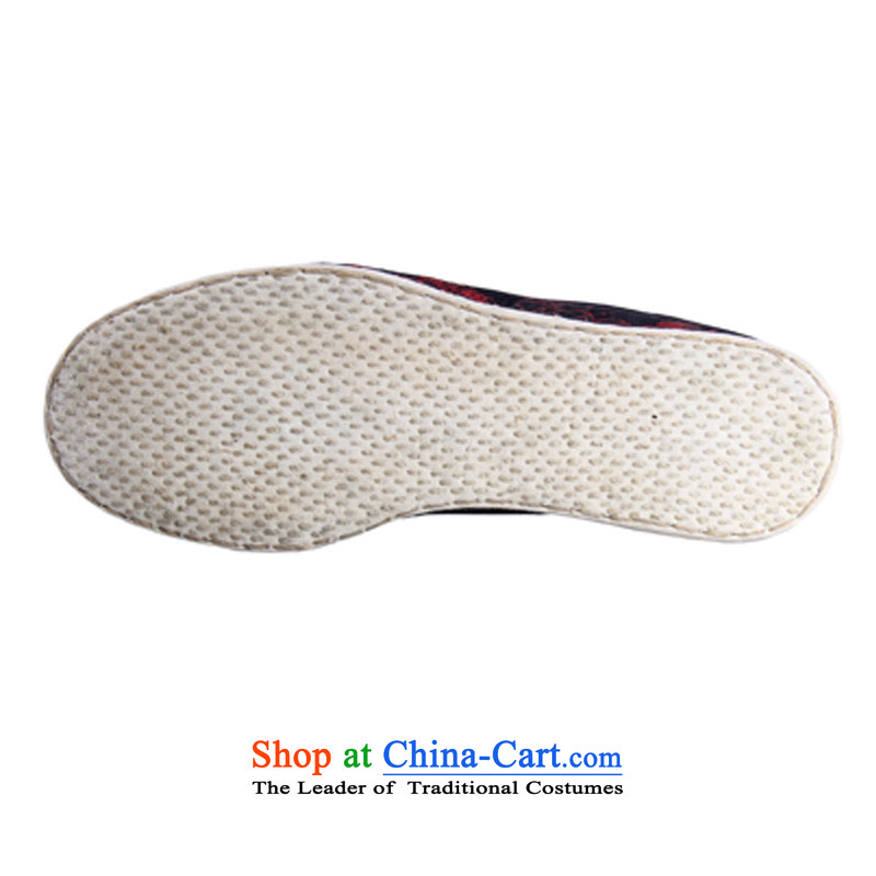 The Thai and source of Old Beijing classic ethnic embroidery mesh upper female cloth shoes breathability and comfort women shoes manually embroidered ground cloth sewing bottom black 40 leisure shoes and source , , , shopping on the Internet