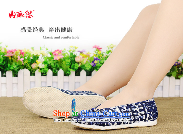 Inline l mesh upper women shoes of Old Beijing mesh upper thousands of bottom water ink connector tip port linen single shoe 8282A new blue 35 pictures, prices, brand platters! The elections are supplied in the national character of distribution, so action, buy now enjoy more preferential! As soon as possible.