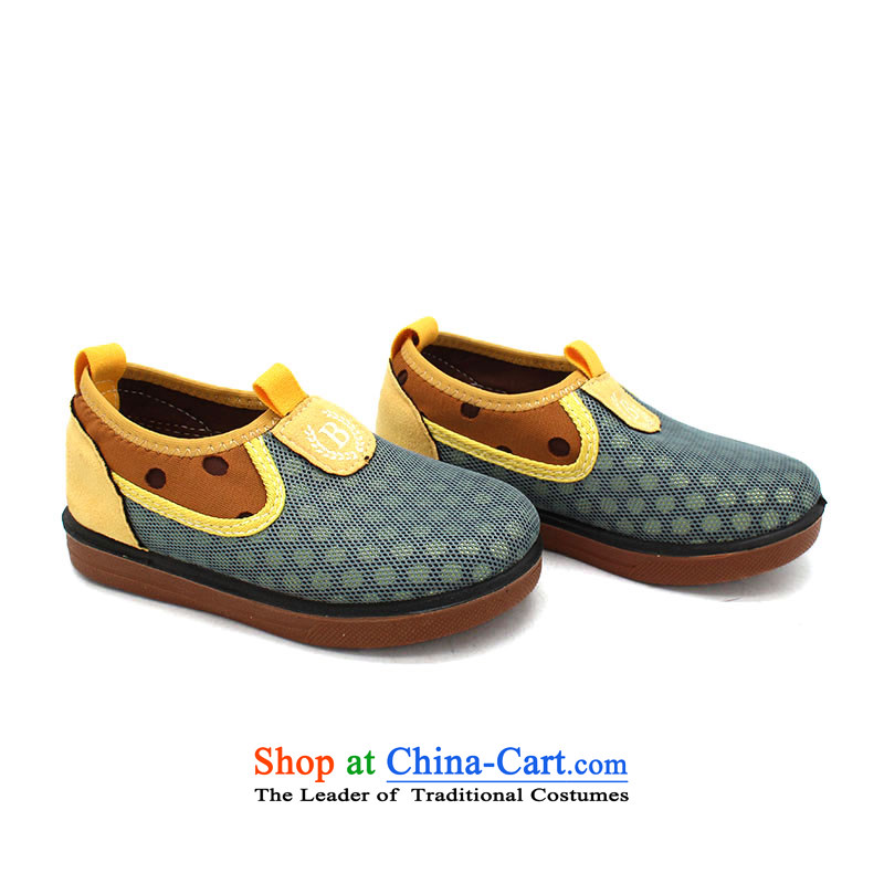The old-established step-young of Ramadan Old Beijing Summer mesh upper new girls sandals anti-slip wear fashionable BABY CHILDREN SHOES B42-A393 child is 18 yards /14cm, gray step-young of Ramadan , , , shopping on the Internet