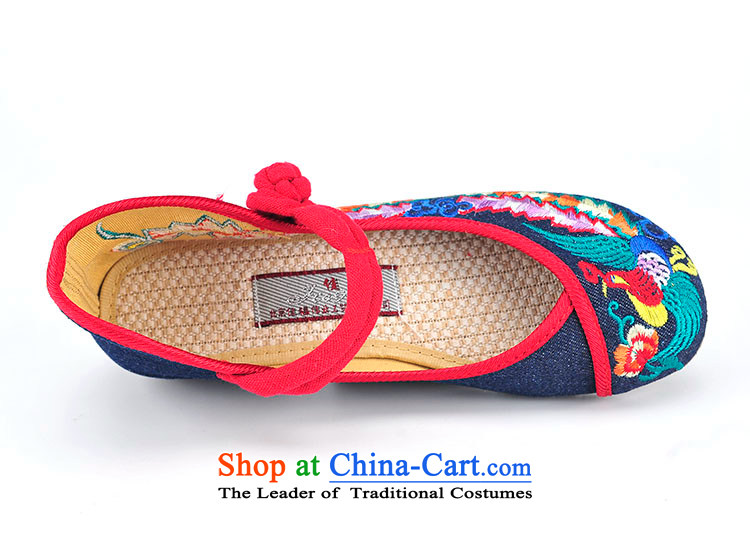 Better well old Beijing mesh upper female embroidered shoes of Ethnic Dance Shoe Light port square women shoes heel shoe-slope rising tie strap women shoes denim leisure shoes B525A87 estimated 34 pictures, prices, brand platters! The elections are supplied in the national character of distribution, so action, buy now enjoy more preferential! As soon as possible.