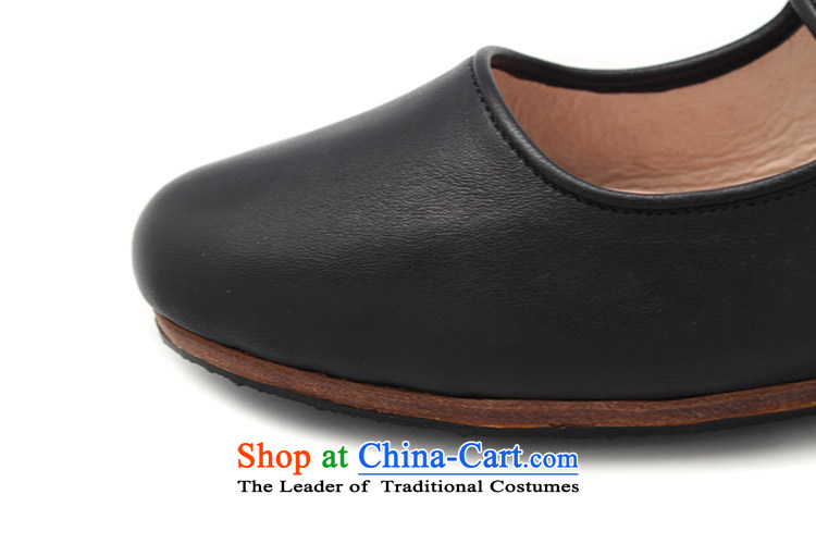 The Chinese old step-Fitr Old Beijing leather shoes female single hand shoe mother Lady's temperament all leather shoes with a lady's shoe black 38 pictures, prices, brand platters! The elections are supplied in the national character of distribution, so action, buy now enjoy more preferential! As soon as possible.