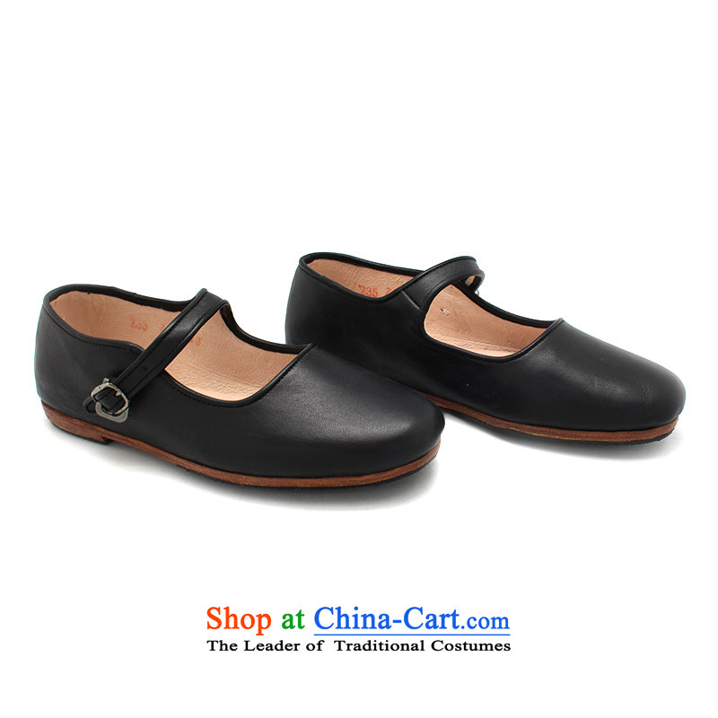 The Chinese old step-Fitr Old Beijing leather shoes female single hand shoe mother Lady's temperament all leather shoes with a lady's shoe black 38, step-by-step-young of Ramadan , , , shopping on the Internet