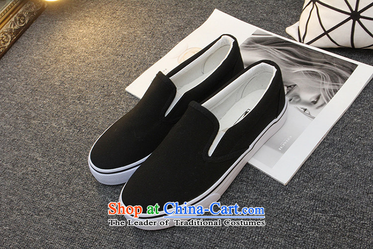 In the fourth quarter of 2015, flat a lazy person shoe kicking female couple shoes students shoes bottom Oxford white canvas shoes white shoes black 39 female picture, prices, brand platters! The elections are supplied in the national character of distribution, so action, buy now enjoy more preferential! As soon as possible.