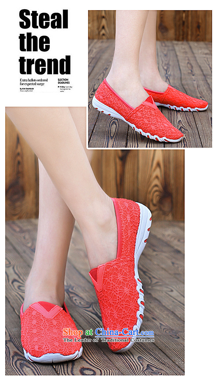 2015 Summer Camp set foot Korean female round head flat bottom single Korean female Internet shoes shoe lace leisure shoes breathable one stirrups lazy people in the red 38 pictures shoes, prices, brand platters! The elections are supplied in the national character of distribution, so action, buy now enjoy more preferential! As soon as possible.