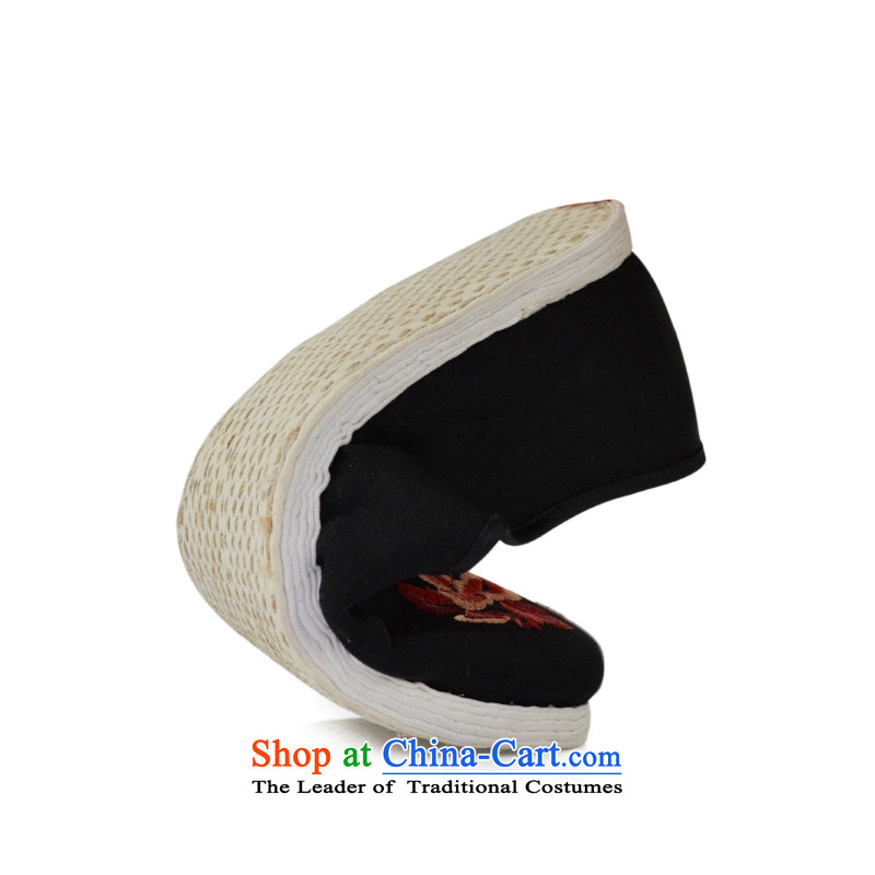 The first door of Old Beijing mesh upper end of thousands of women shoes manually mesh upper middle-aged women mother shoe light port of ethnic shoes embroidered shoes, bottom womens single shoe black 39 Purple Door (zimenyuan) , , , shopping on the Inter